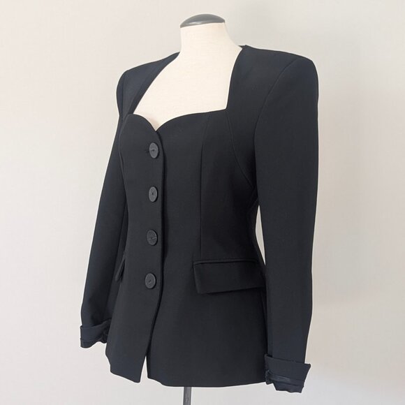 New with tags. Zara structured blazer. Black. Medium. - Picture 1 of 11